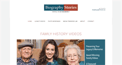 Desktop Screenshot of biographystories.com